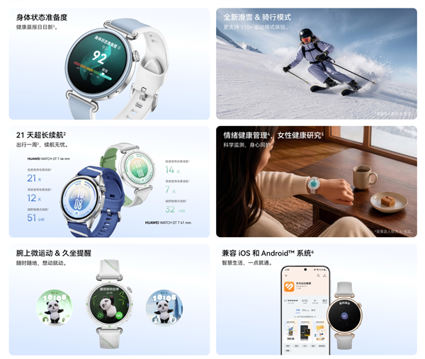 1588元起 华为WATCH GT 7开售：全新滑雪模式 21天长续航 