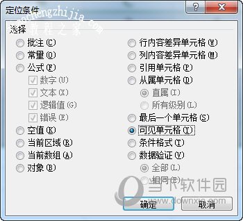 可见单元格
