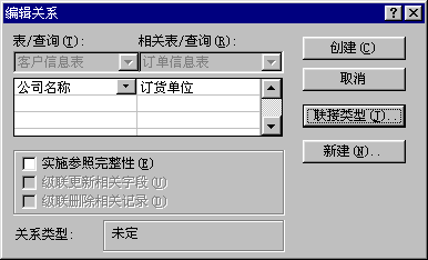 详解Access定义表之间的关系