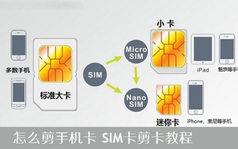 手机卡怎么剪成小卡？手机SIM卡剪卡教程图文介绍