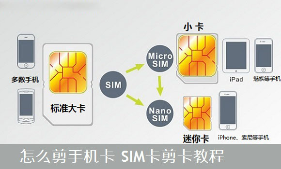 手机卡怎么剪成小卡?手机SIM卡剪卡教程图文介绍