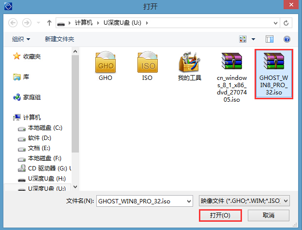 u深度u盘启动盘制作工具怎么安装win8系统?使用u深度装win8系统教程图解