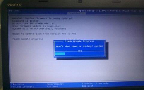 Dell笔记本刷回低版本bios的方法详细教程