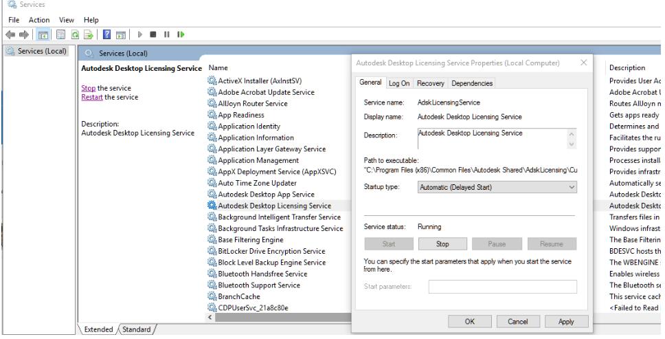 启动Autodesk Desktop Licensing Service时出现错误1067:进程意外终止怎么办