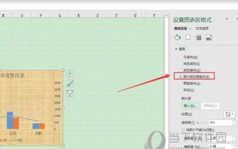 Excel2019怎么使用图片填充图表 操作方法