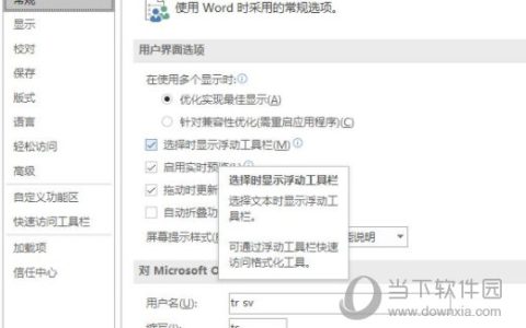 Word2019怎么显示浮动工具栏 操作方法