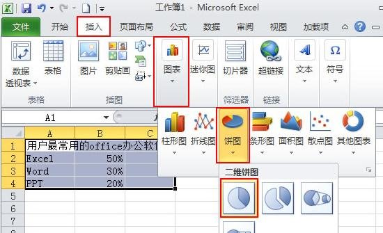 excel中如何制作扇形图 利用excel表格制作扇形图方法分享