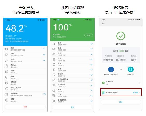 如何将iPhone数据导入华为Mate60系列 iPhone和华为手机数据迁移教程