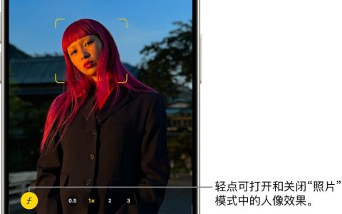 iPhone15怎么拍摄人像照片 iPhone15拍摄人像照片小技巧