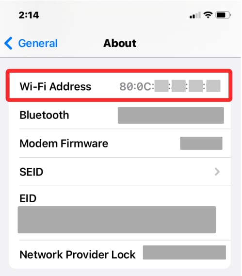 如何在苹果 iPhone 手机上查找 MAC 地址?