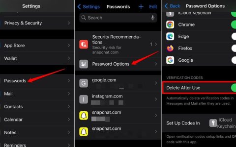 iPhone如何自动删除OTP和验证码 iPhone自动删除OTP和验证码方法