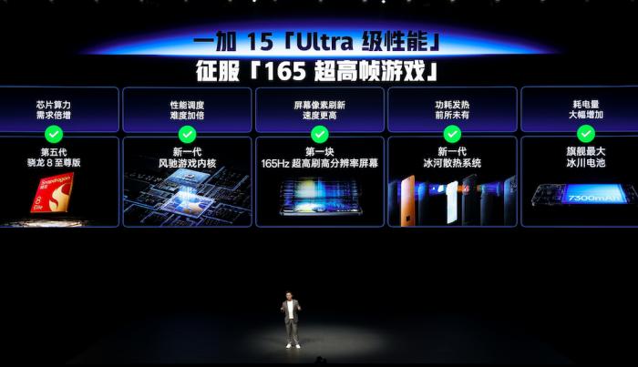 开启165超高帧游戏时代! 一加15发布 3999元起