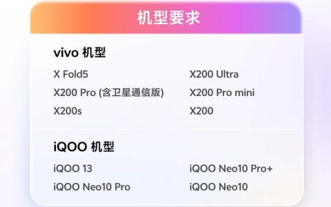 vivo OriginOS 6 公测招募启动: 首批10款机型尝鲜新系统