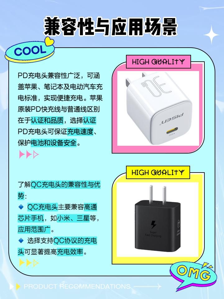 PD充电头和普通充电头怎么选? pd充电头和qc充电头的区别