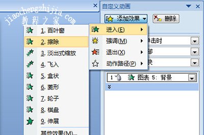 PPT添加擦除动画