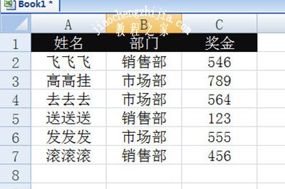 Excel多条件求和示例表格