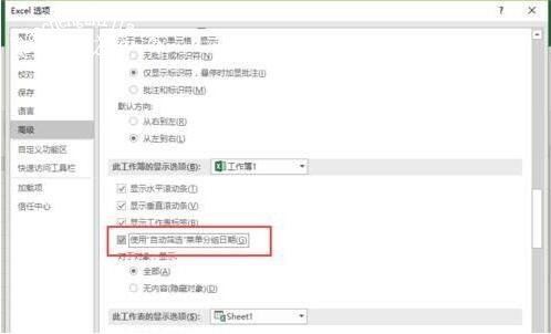 Excel怎么打开自动筛选日期分组功能