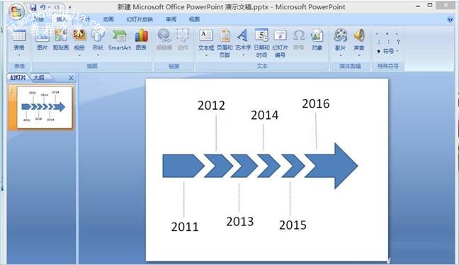 怎么用PPT制作箭头效果的时间轴 PPT设计箭头时间轴的技巧
