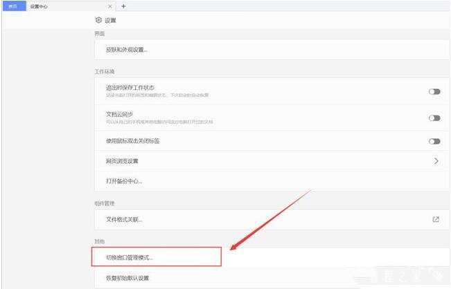 wps怎么设置窗口管理模式 wps切换窗口管理的设置方法