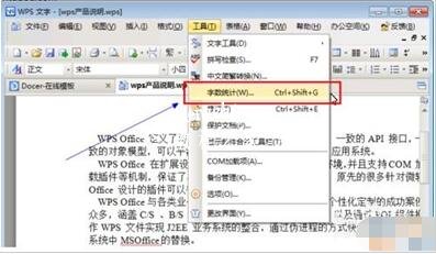 怎么在wps文档中统计字数 wps字数统计功能开启教程