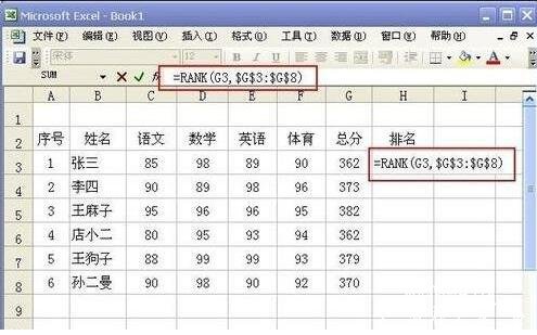 excel怎么给成绩排名 excel排名公式怎么用
