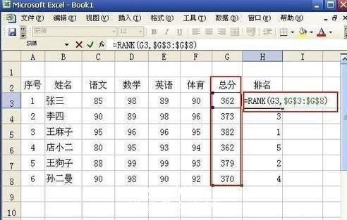 excel怎么给成绩排名 excel排名公式怎么用