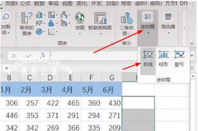 excel怎么制作迷你图 excel迷你图的使用技巧