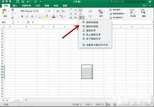 excel怎么设置文字倾斜 excel如何修改文字方向
