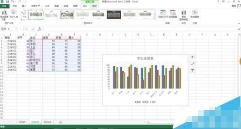 excel怎么制作三维簇状柱形图 excel三维簇状柱形图如何添加标题