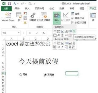 excel怎么添加选择框按钮 excel选择框怎么进行打勾